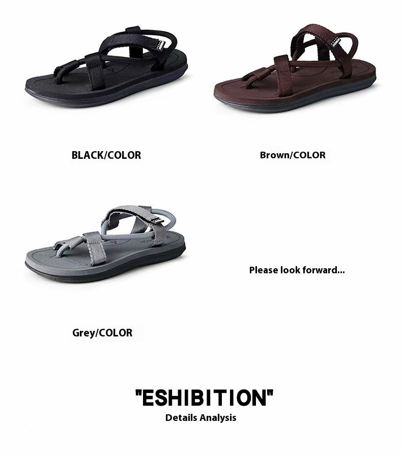Summer Versatile Breathable Sandals, Wear-Resistant Sports and Leisure Beach Shoes for Men to Wear While Driving