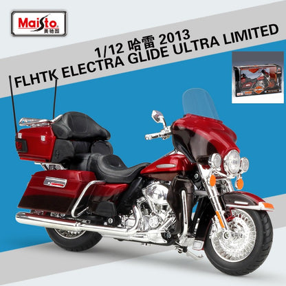 Maisto 1:12 Harley FLHTK Electra Glide Ultra Limited Liga Clássica Modelo de Motocicleta Brinquedo de Metal Fundido Moto de Lazer Modelo Infantil Presente
