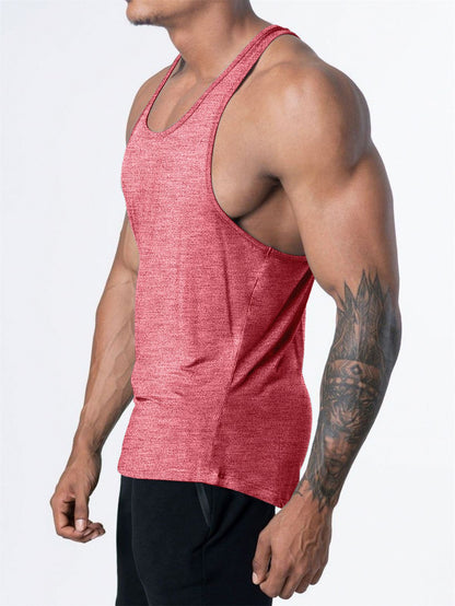 Quick Dry Bodybuilding Tank Top Men Gym Fitness Sport Sleeveless Shirt Male Casual Skinny Stringer Singlet Vest Workout Clothing