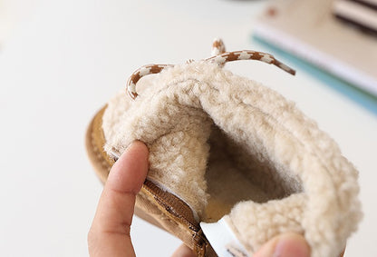 2025 New Winter Children Snow Boots Warm Plush Rubber Sole Toddler Kids Sneakers Infant Shoes Fashion Boys Girls Boots EU 21-30