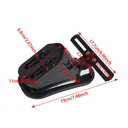 Para-lama traseiro de motocicleta com lâmpada de freio e luzes de placa Caveira Cruzada em Formato de Lápide Para Harley Chopper Bobber Personalizada