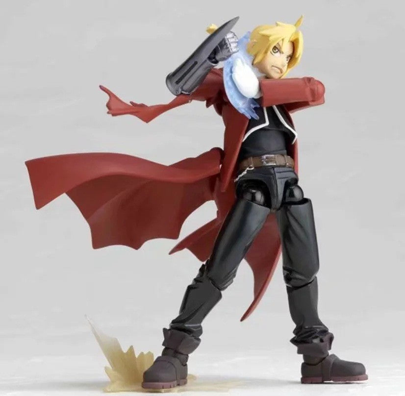 Novo Anime Fullmetal Alchemist Edward Elric Alphonse REVOLTECH YAMAGUCHI Boneco Articulado Modelo Brinquedo Presente