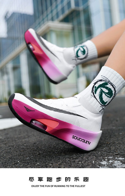 Air Cushion Running Shoes Jogging Marathon Men Sports Breathable Lightweight Women's Comfortable Nonskid Leisure Sneakers