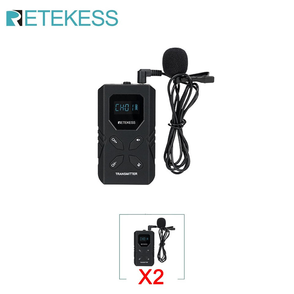 Retekess TT117 FM Sistema de Guia Turístico Transmissor Receptor para Museu Igreja Conferência Reunião Fábrica Treinamento 72-76MHz