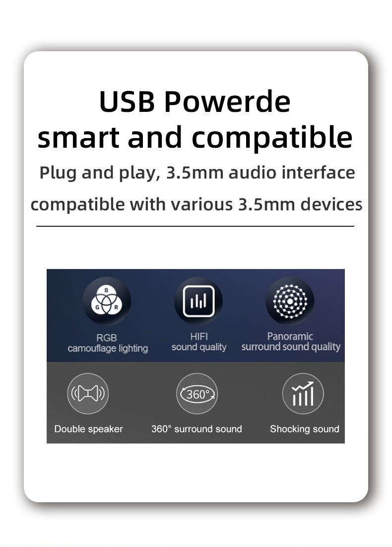 Caixa de som Bluetooth Goldpo D26 com som surround 360 graus, estéreo sem fio Bluetooth para computador, Macbook, laptop