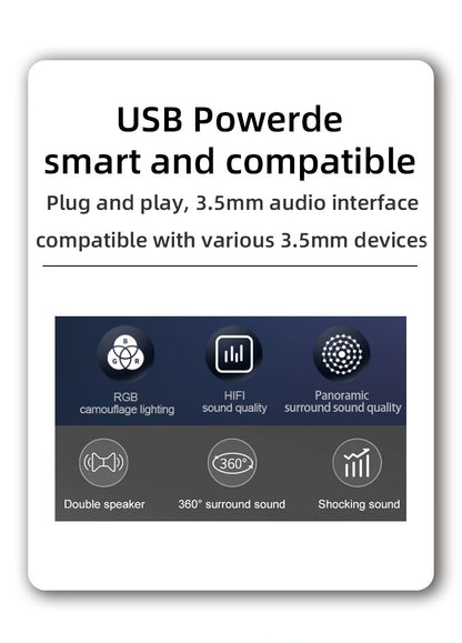 Caixa de som Bluetooth Goldpo D26 com som surround 360 graus, estéreo sem fio Bluetooth para computador, Macbook, laptop