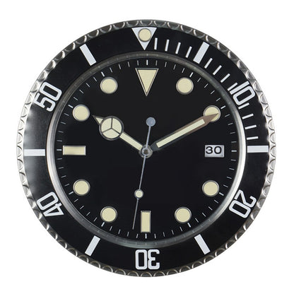 34cm Luxury Creative Wall Clock Modern Metal Design Art Wall Clock Home Large Digital Luminescent Bedroom Decoration Clock