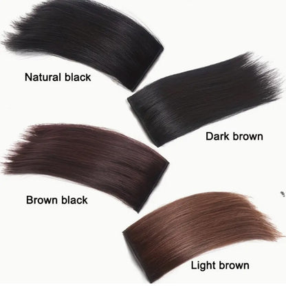 10cm Extensão de Cabelo Sintético Curto Liso Invisible Pad Forro Lateral Superior da Cabeça Aplique para Mulheres