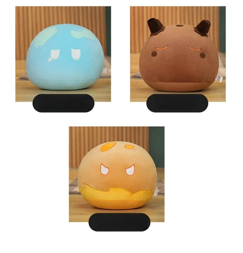 Genshin Slime Plush Throw Pillow Cute Genshin Impact Stuffed Cushio Sofa Decorative Throw Pillow Sleeping Back Cushion Decor