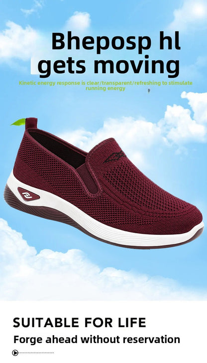 Women Casual Sports Shoes Breathable Lightweight Sneakers Anti-slip Flats Outdoor Running Walking Shoes Female Vulcanized Shoes