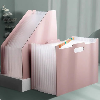 Office School Supplies Vertical Organ Pack New With Classification Stationery Multilayer File Folders Plastic A4 Paper Holder