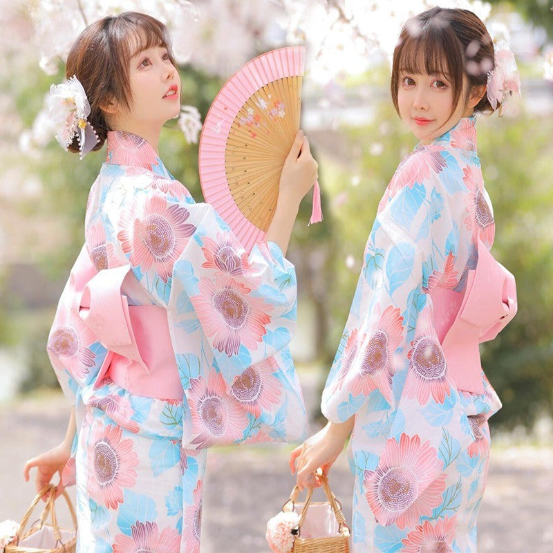 Fashion Photography Clothes Party Dress Japanese Kimono Cosplay Yukata Women Clothing Traditional Ethnic Style Streetwear Stage