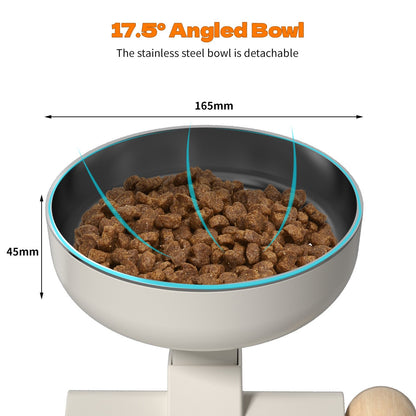 Tigelas Elevadas para Cães de Pequeno e Médio Porte e Gatos, Suporte Elevado Ajustável em 3 Alturas com Tigelas de Comida em Aço Inoxidável 304