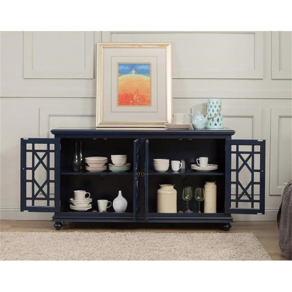 "Elegant TV Stand - 63" W x 35" H Slim Media Console, Modern Design for Living Room & Bedroom";;VERDADEIRO;;"Antique Black