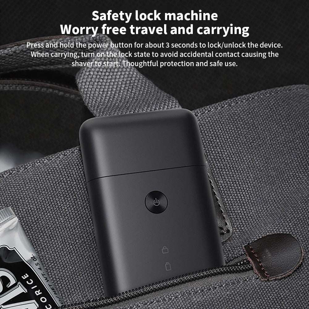 Xiaomi Mijia Electric Shaver Reciprocating Dual Cutter Blade Waterproof Mini Portable Rechargeable Magnetic Knife Holder Razor