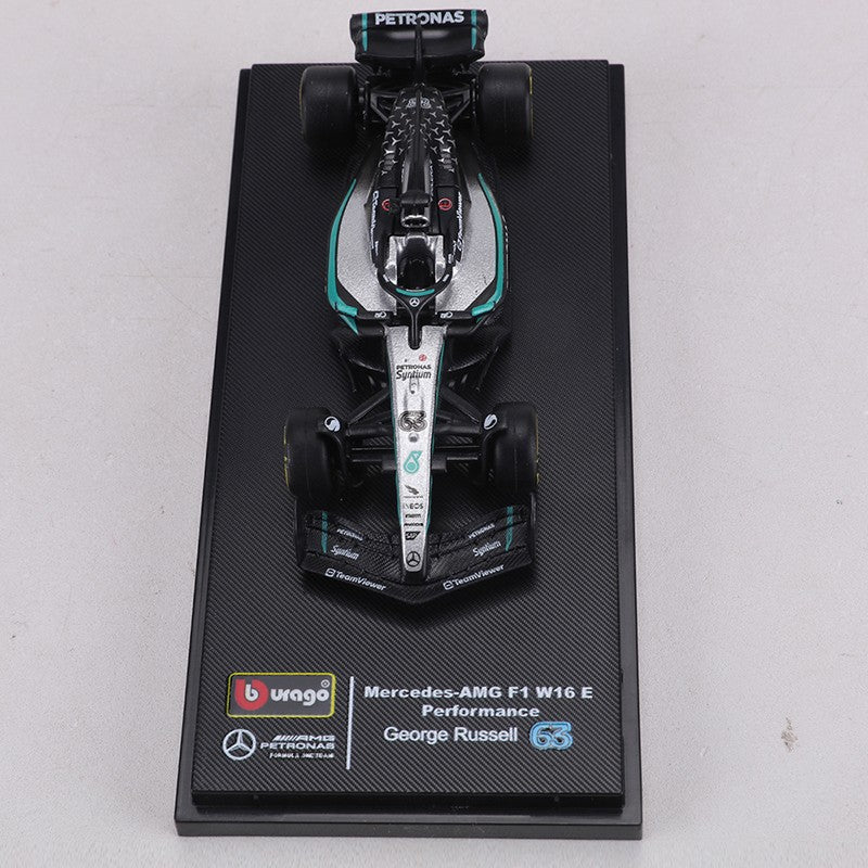 Burago 1:64 Mercedes-AMG F1 W16 Racing Car Alloy Model Car George Russell #63