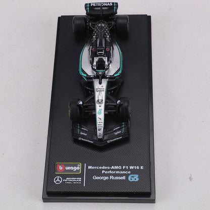 Burago 1:64 Mercedes-AMG F1 W16 Racing Car Alloy Model Car George Russell #63