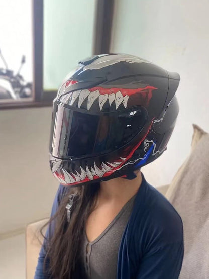Motorcycle For Venom Helmet Unisex DOT Helmet cruise retro Motocross Full Face Helmet riding Helmet Casco Capacete