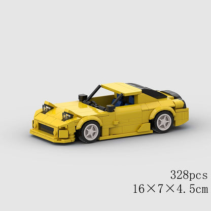 MOC Speed Sports Super Carro de Corrida Blocos de Montar DIY Tijolos Cidade Rally Técnico Grande Veículo de Corrida Presente de Natal Brinquedo