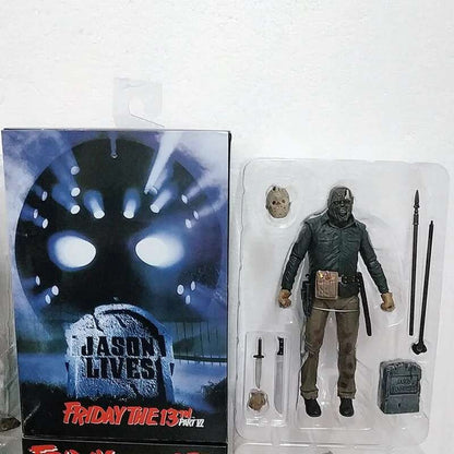 O 13º Brinquedo de Figuras NECA Sexta-Feira 13 Freddy Jason Voorhees Figura de Ação de Sangue Modelo Colecionável do Jason Presentes de Natal Halloween