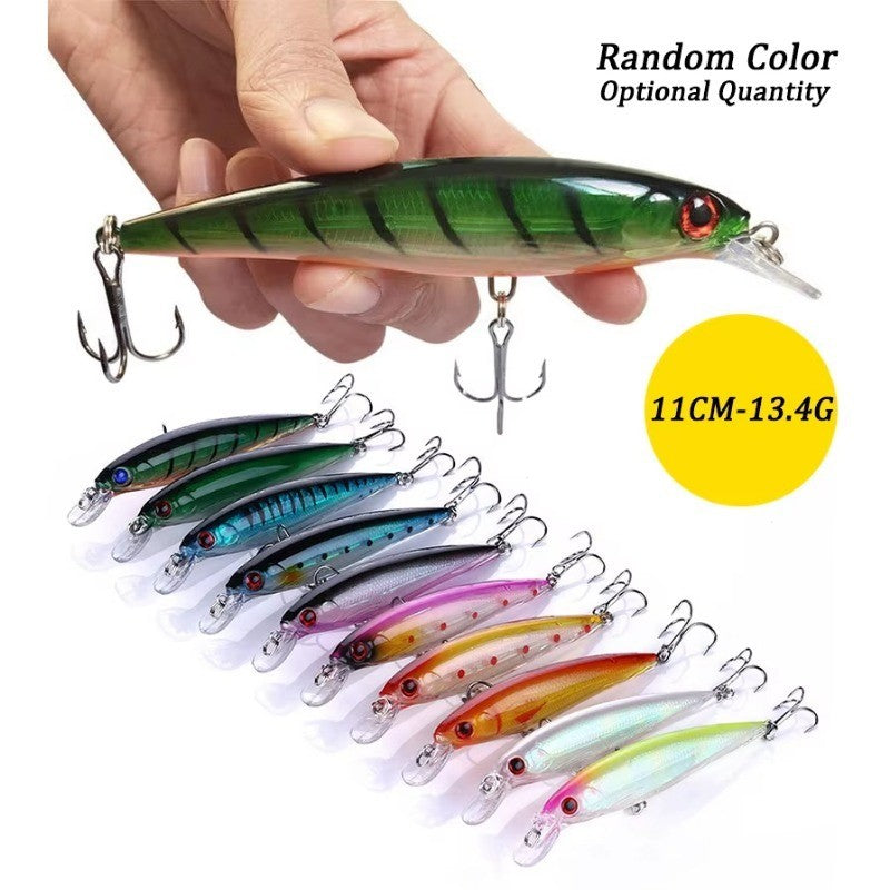Kit de Iscas Artificiais para Pesca - Crankbait, Minnow, Popper, Pencil, Swimbait, Wobblers e Bionic Crank - Terno de Pesca