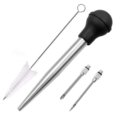 Flavor Needle BBQ Meat Syringe Marinade Turkey Baster Needle Set Kitchen Cooking Pork Steak Meat Sauces Barbecue Seasoning Tool