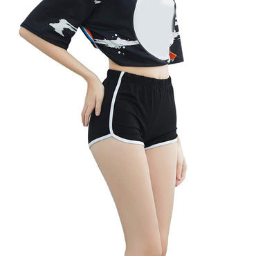 Women's Cotton Yoga Shorts Vintage Dolphin Short Pants Sexy Lounge Workout Bike Shorts Streetwear Yoga Summer Sport Hiking