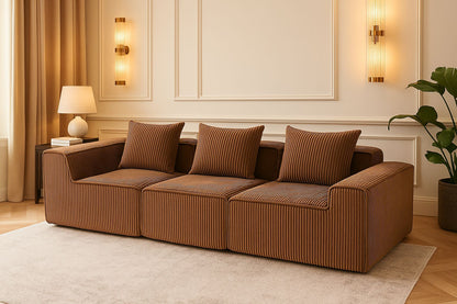 Sectional boneless Couch with L-Shape Chaise,Modern Modular sleeper Sofa with Deep Seat, Upholstered Couches for Room