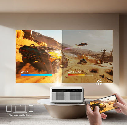 Projetor BYINTEK LOVE U14 Full HD 1080P 4K Smart Bluetooth WiFi 6 Suportado 1250 ANSI Foco Automático para Cinema em Casa