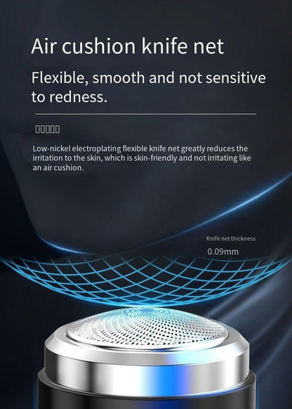 USB Charging Electric Shaver for Men Mini Multifunctional Portable Beard Shaver Water-Washing Feature Waterproof for Home Hotel