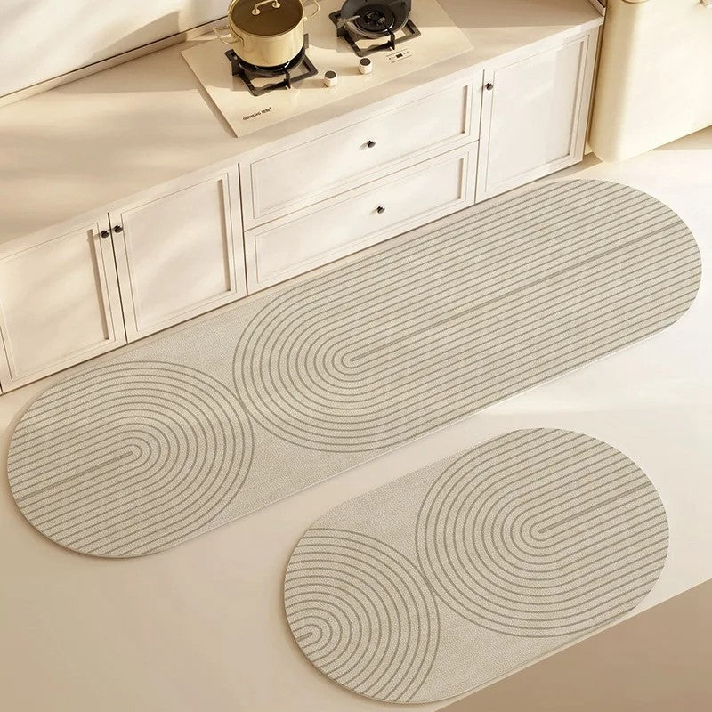 Super Absorbent Kitchen Floor Mat Long Diatomite Kitchen Rug Soft Washable Carpets Anti Slip Bathroom Entrance Doormat ????