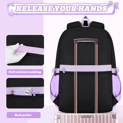 Love series elementary school backpack Lightweight large capacity and cute orthopedic school bags Middle school girls' backpacks