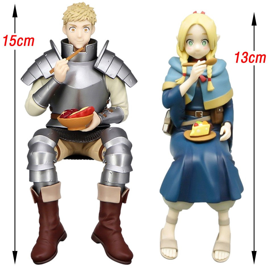 Delicious In The Dungeon Marcille Donato Estátua de Anime Girl Dungeon Food Leo Stouten Action Figure Modelo Boneca Sentada Brinquedo de Presente