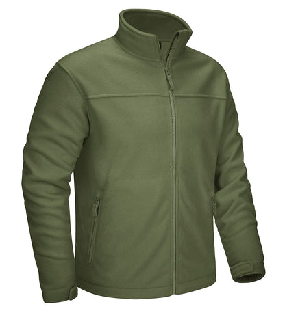 TACVASEN Winter Windproof Fleece Jackets Full Zip Mens Winter Jacket Multi-Pockets Work Coats Hiking Windbreaker Climbing Parka