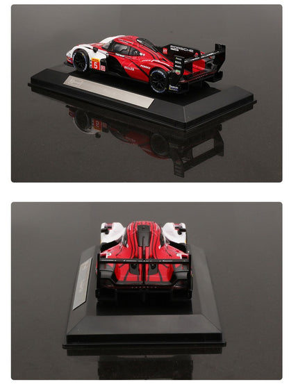 Bburago 1:43 Porsche 963 Modelo de Carro 24h Le Mans Miniatura de Liga Veículos de Brinquedo Diecast Voiture Coleção de Presente