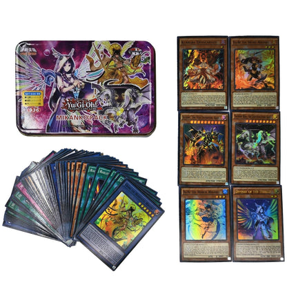 Yu Gi Oh Cards PACK DE DEUS EGÍPCIO Deck de Cartas Inglês TCG Holográfico Dourado Dragão Branco Jogo de Duelo Coleção de Cartas com Caixa de Lata