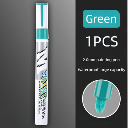Caneta de retoque para arranhões de pintura de carro caneta de tinta à prova d'água marcador de tinta para cuidado de pneu automotivo preto branco vermelho prata