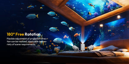 XGODY Projector 4K 260 ANSI Short Throw Mini Portable Projectors Android Beamer Native 720P Dual Wifi6 BT5.4 Home Theater