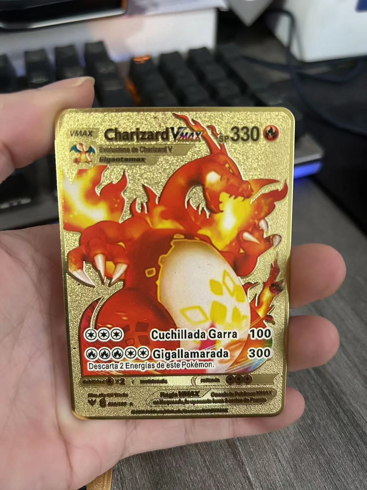 Cartas Pokémon Espanhol Cartas Metálicas Pokémon Cartas de Ferro Pokémon Mewtwo Pikachu Gx Charizard Vmax Cartas Pokémon Vmax