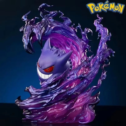 Estatueta de Pokémon Gengar de 18cm, Modelo de Ação de Anime, Estátua Colecionável para Exibição, Presente de Halloween, Natal e Aniversário