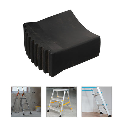Protetores Antiderrapantes Quadrados para Pés de Escada 5x2,5CM Borracha Antiderrapante Almofadas Pés Dobráveis Ferramentas de Construção Preto Pisos