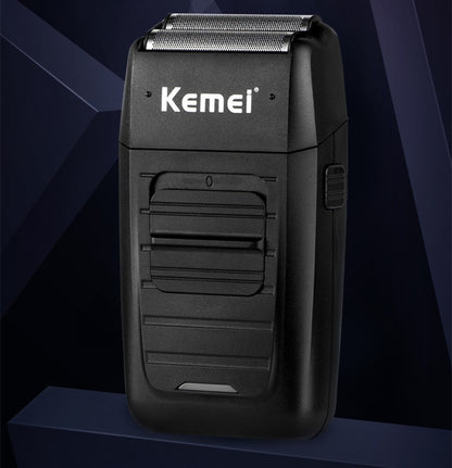 Kemei KM-1102 Rechargeable Cordless Shaver for Men Twin Blade Reciprocating Beard Razor Face Care Multifunction Strong Trimmer
