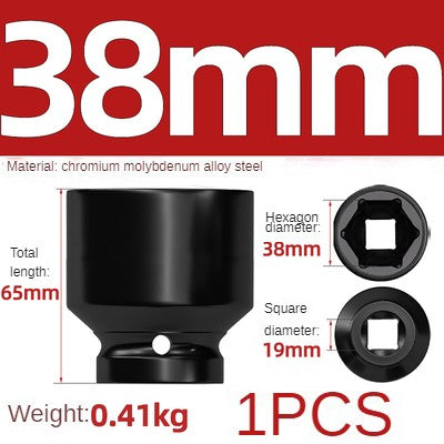 Conjunto de Soquetes Sextavados Reforçados de 3/4 de Polegada 17-50mm, Chave Pneumática, Conjunto de Bicos, Ferramentas de Mecânico, Ferramenta Manual