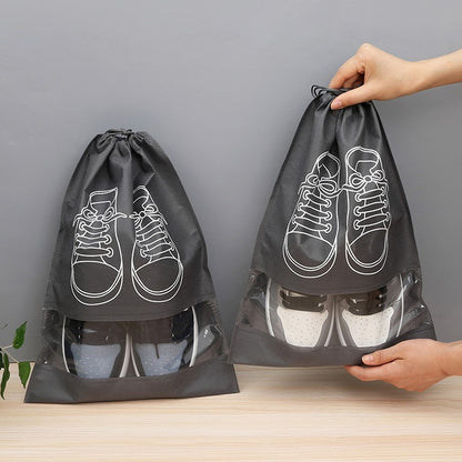 5/10pcs Non Woven Shoe Bag Storage Bag, Shoe Storage Drawstring Drawstring, Shoe Storage Bag, Dust-proof