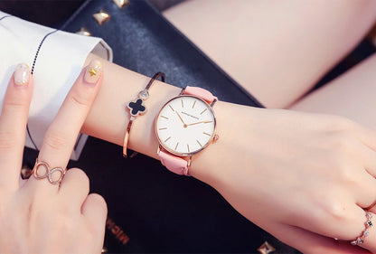 Hannah Martin Brand Japan Quartz Movement Women Fashion Watch Leather Strap Lady Wristwatches Waterproof Clock relogio feminino