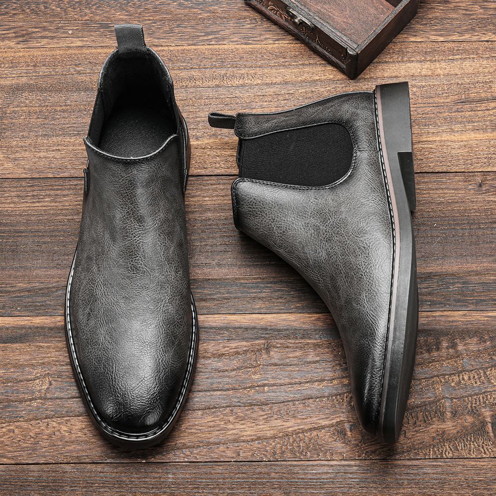 40~46 Botas Masculinas Chelsea Boots Marca Retrô Confortável Moda Masculina