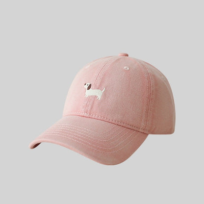 Dachshund Embroidery Baseball Hat Sunscreen Fashion Outdoor Hat Suitable for Men and Women for Daily Leisure Matching