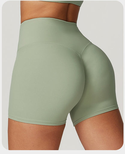 SWELTERING Gym Fitness Shorts Running Cycling Sports Shorts Breathable Workout Short Leggings High Waist Fitness Yoga Shorts