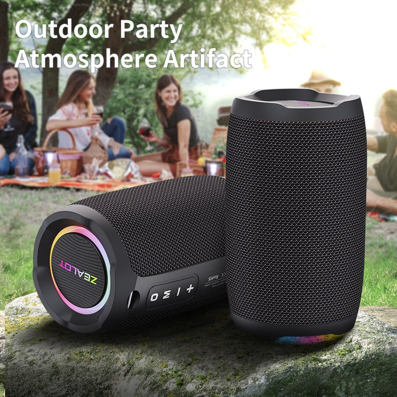 ZEALOT-S49 Alto-falante bluetooth portátil Som estéreo 360° 20W à prova d'água IPX6 bluetooth 5.0 Excelente desempenho de graves