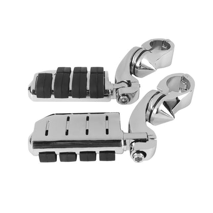 1 1/4" 32mm Motorcycle Foot Rest Highway Engine Guard Foot Pegs Mount Footrest For Harley Touring Honda Kawasaki Suzuki Yamaha